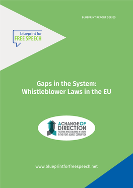 Gaps in the System: Whistleblower Laws in the EU