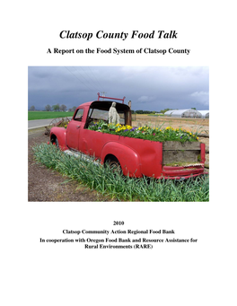 Clatsop County Food Talk