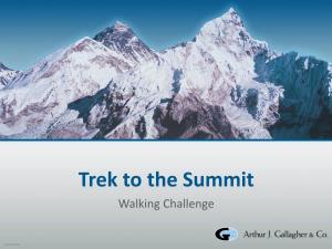 Mount Everest, by Climbing 20,320 Feet Progressively Higher WEEK 2 – MT