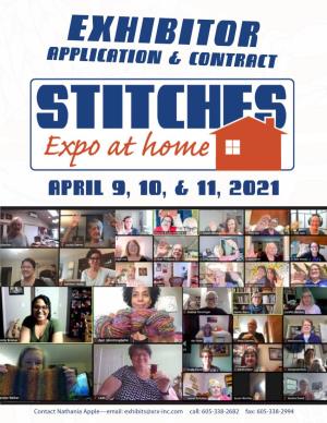 April 2021 STITCHES Expo at Home Exhibitor Application & Contract