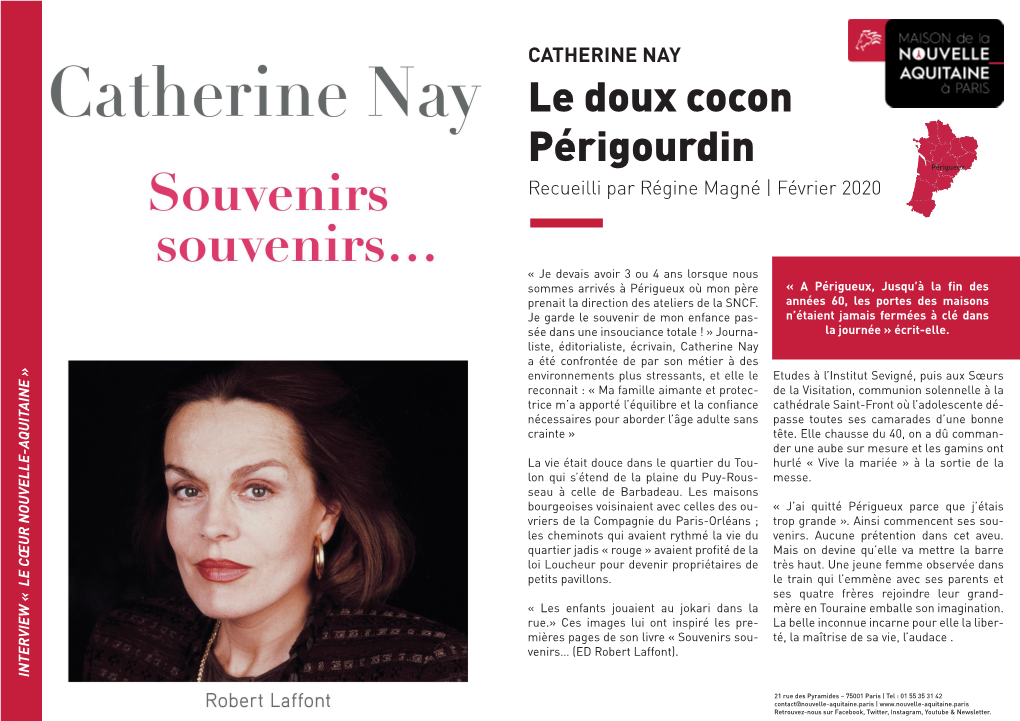 CATHERINE NAY Le Doux Cocon Périgourdin Périgueux Recueilli Par Régine Magné | Février 2020