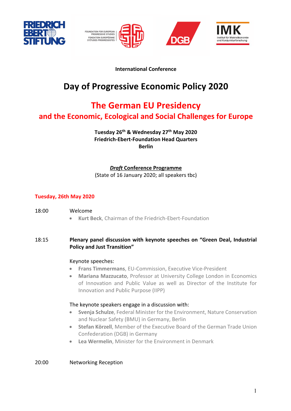 Program Day of Progressive Economic Policy 2020