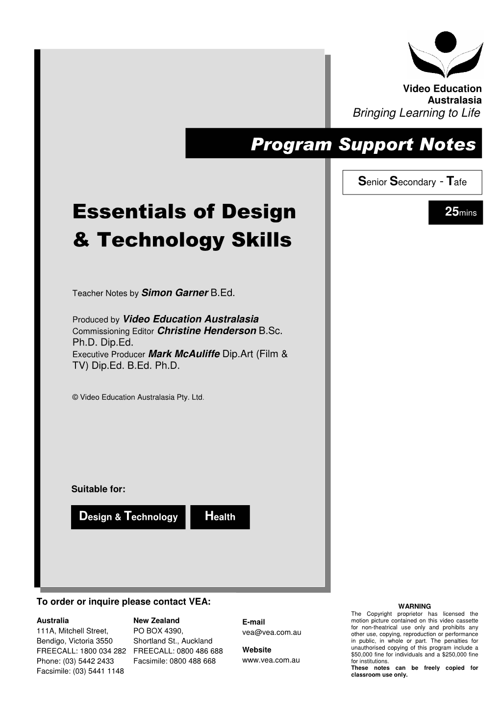 Essentials of Design & Technology Skills