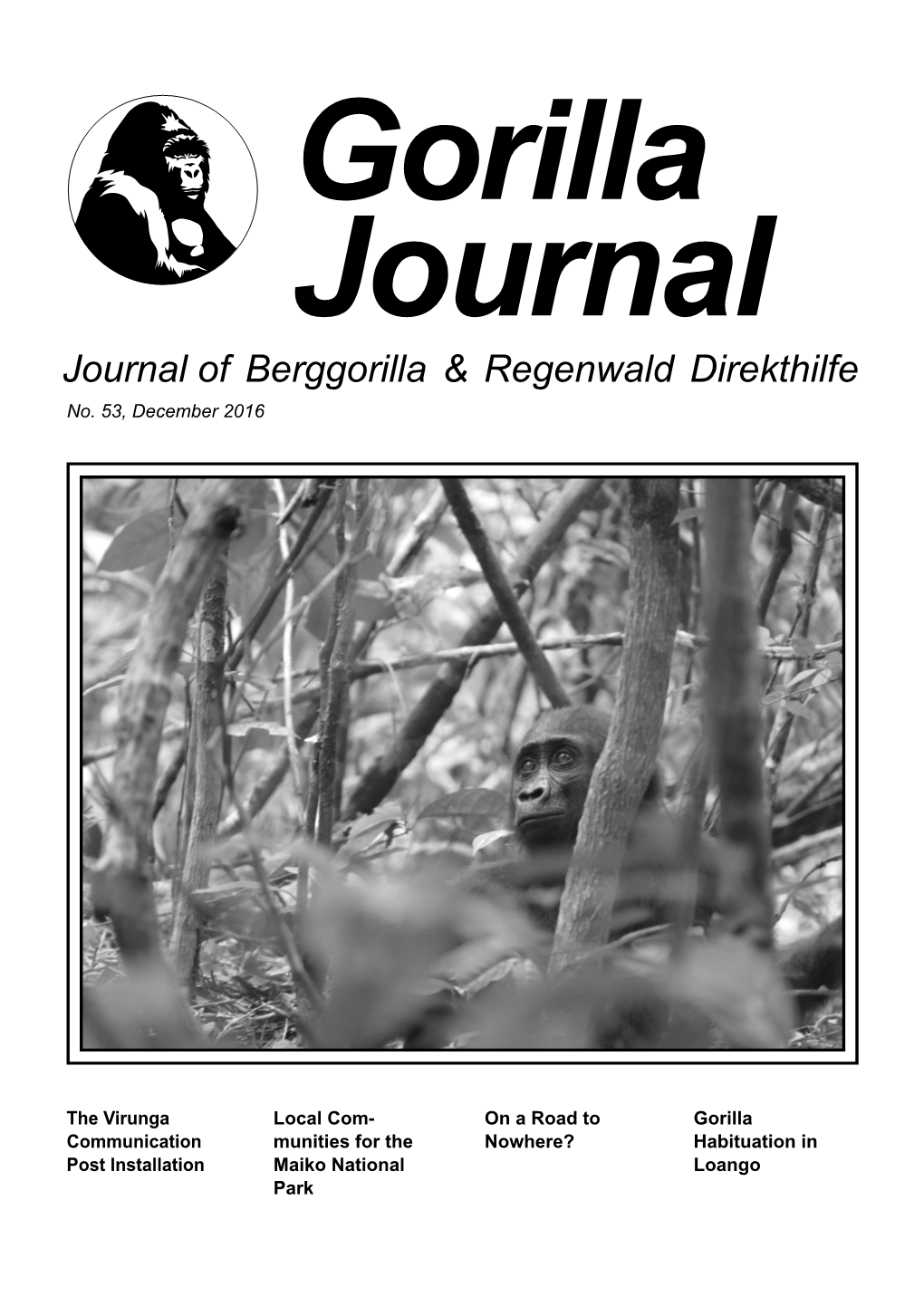 Journal of Berggorilla & Regenwald Direkthilfe