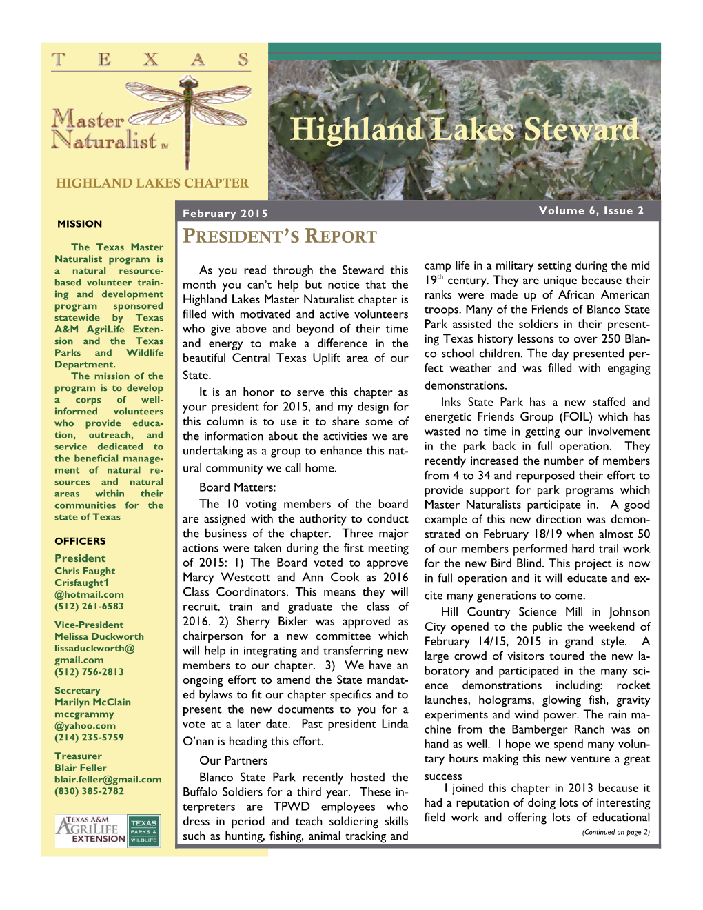 Highland Lakes Steward
