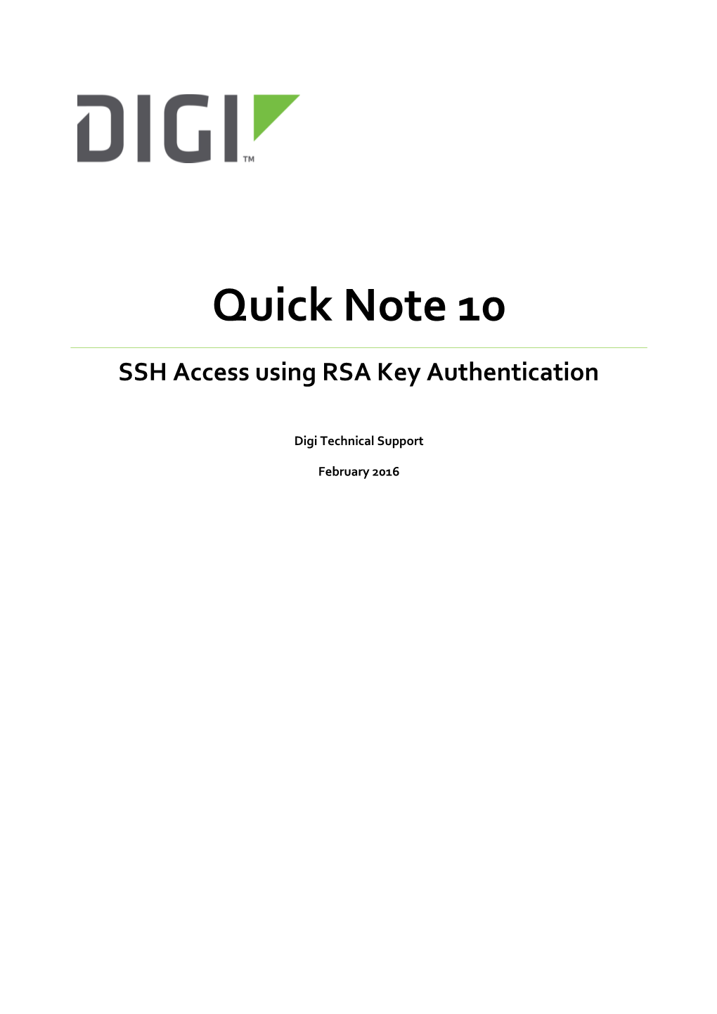 SSH Access to a Router with RSA Public & Private Key Authentication