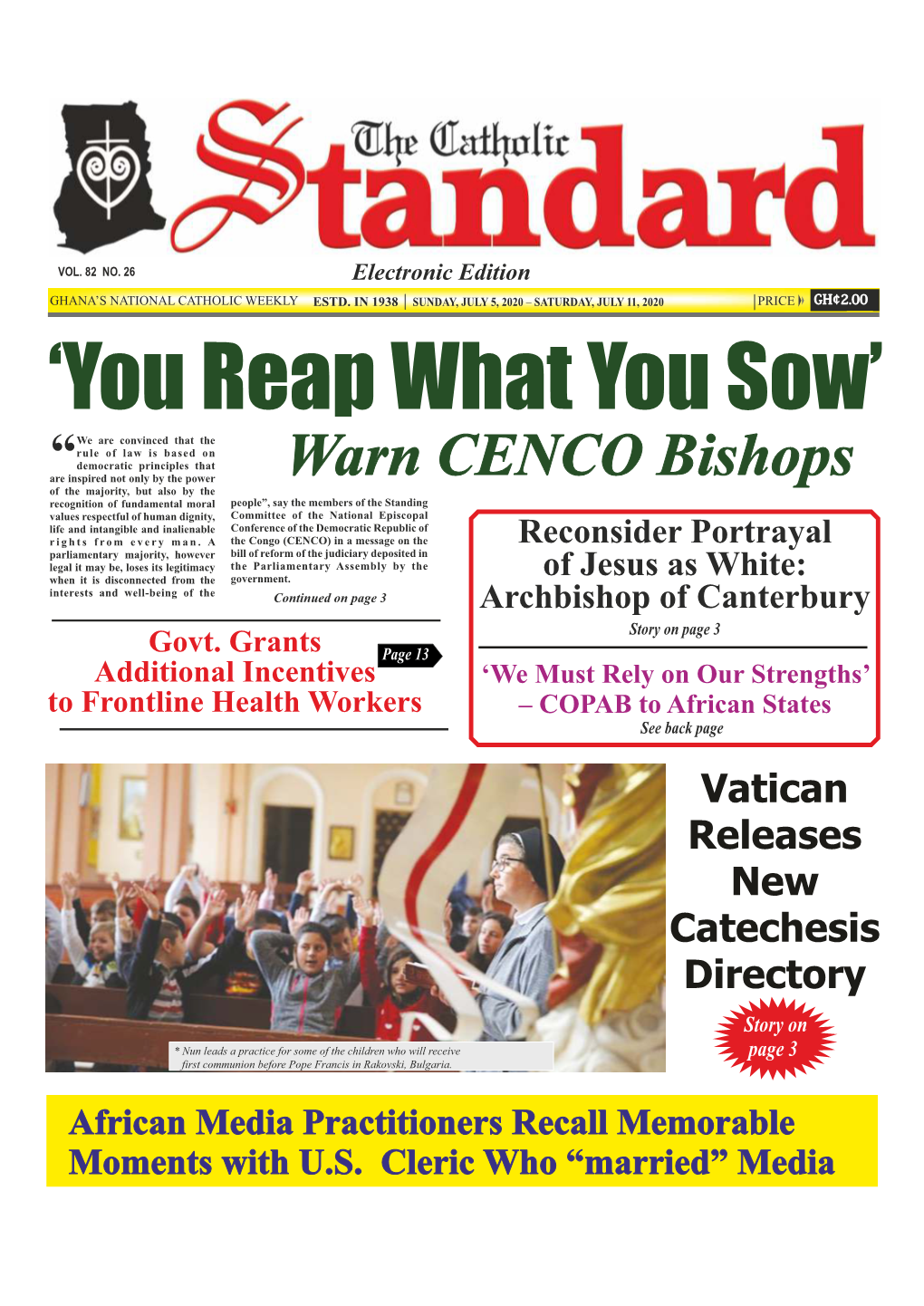 The Catholic Standard, Sunday, July 5