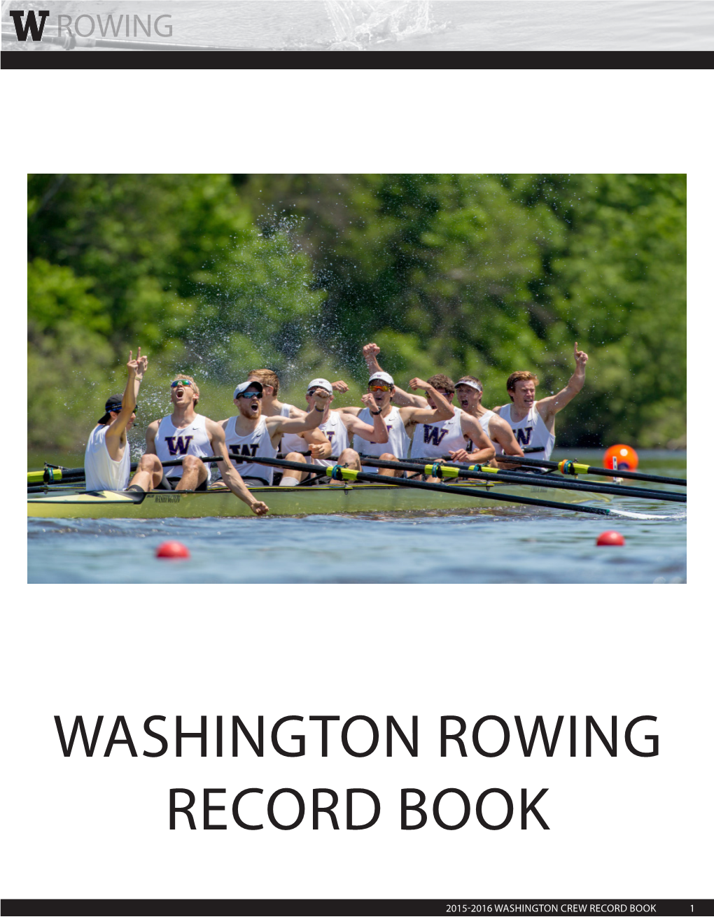 Washington Rowing Record Book