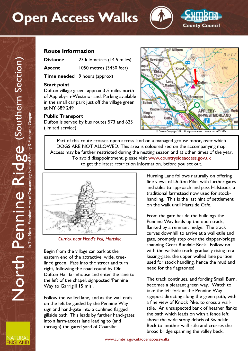 North Pennine Ridge South Section