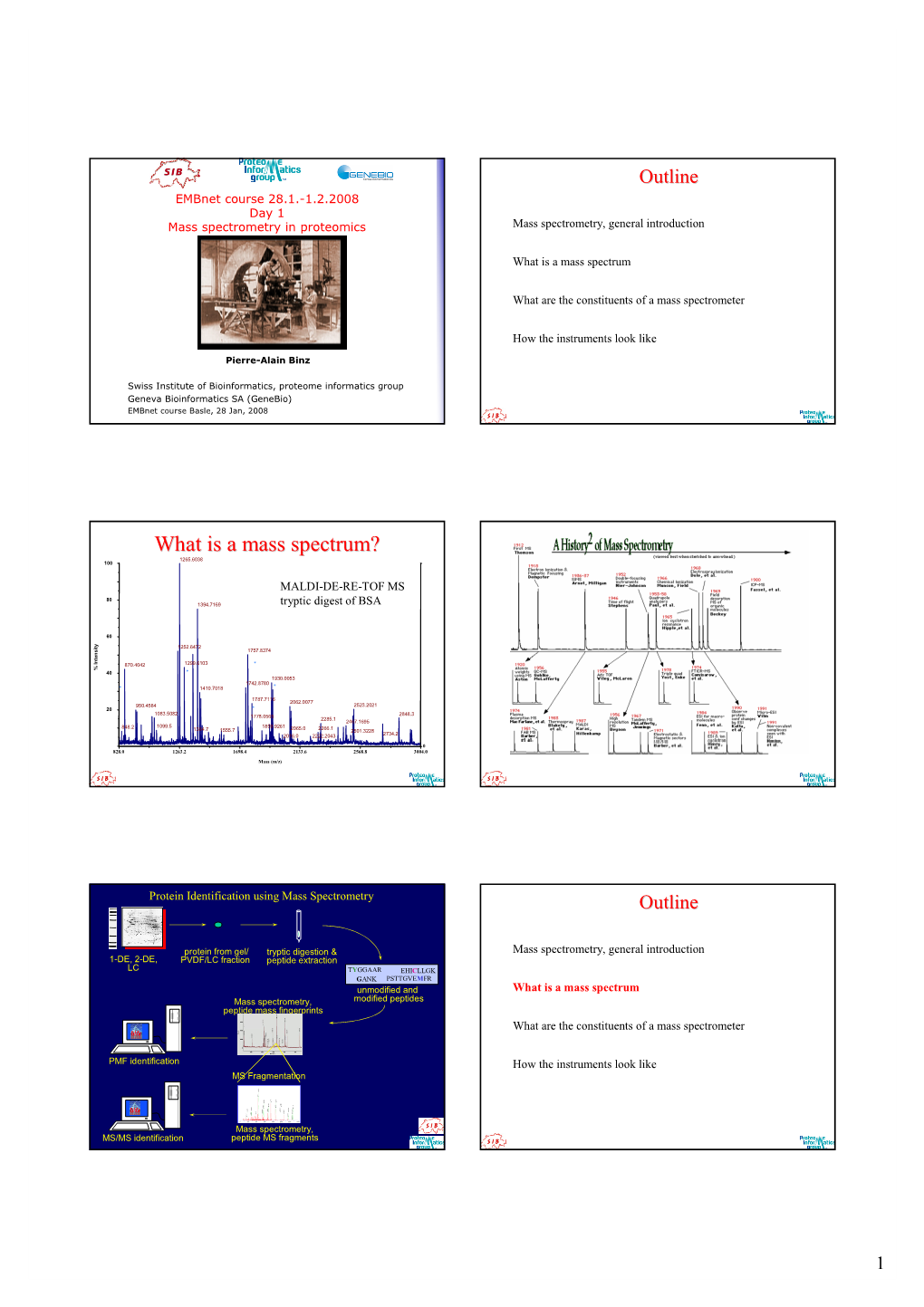 What Is a Mass Spectrum? 1265.6038 100