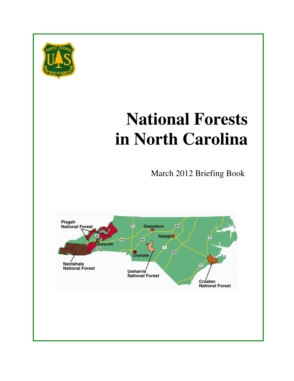 National Forests in North Carolina