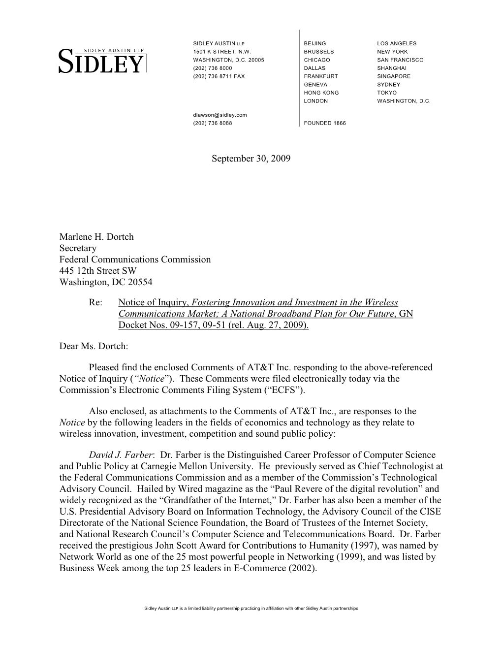 Notice of Inquiry, Fostering Innovation and Investment in the Wireless Communications Market; a National Broadband Plan for Our Future, GN Docket Nos