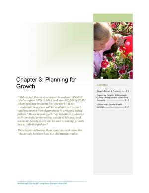 Chapter 3: Planning for Growth Contents Growth Trends & Practices