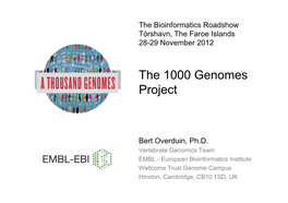 The 1000 Genomes Project