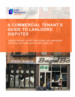 A Commercial Tenant's Guide to Landlord Disputes