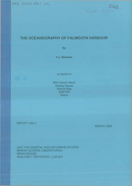 The Oceanography of Falmouth Harbour