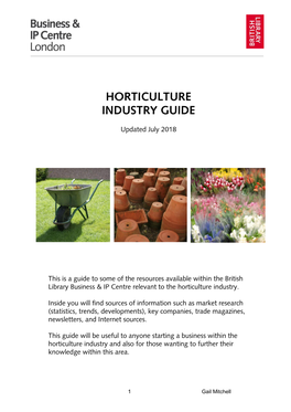 Horticulture Industry Guide