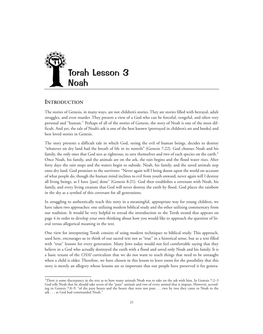 Torah Lesson 3 Noah