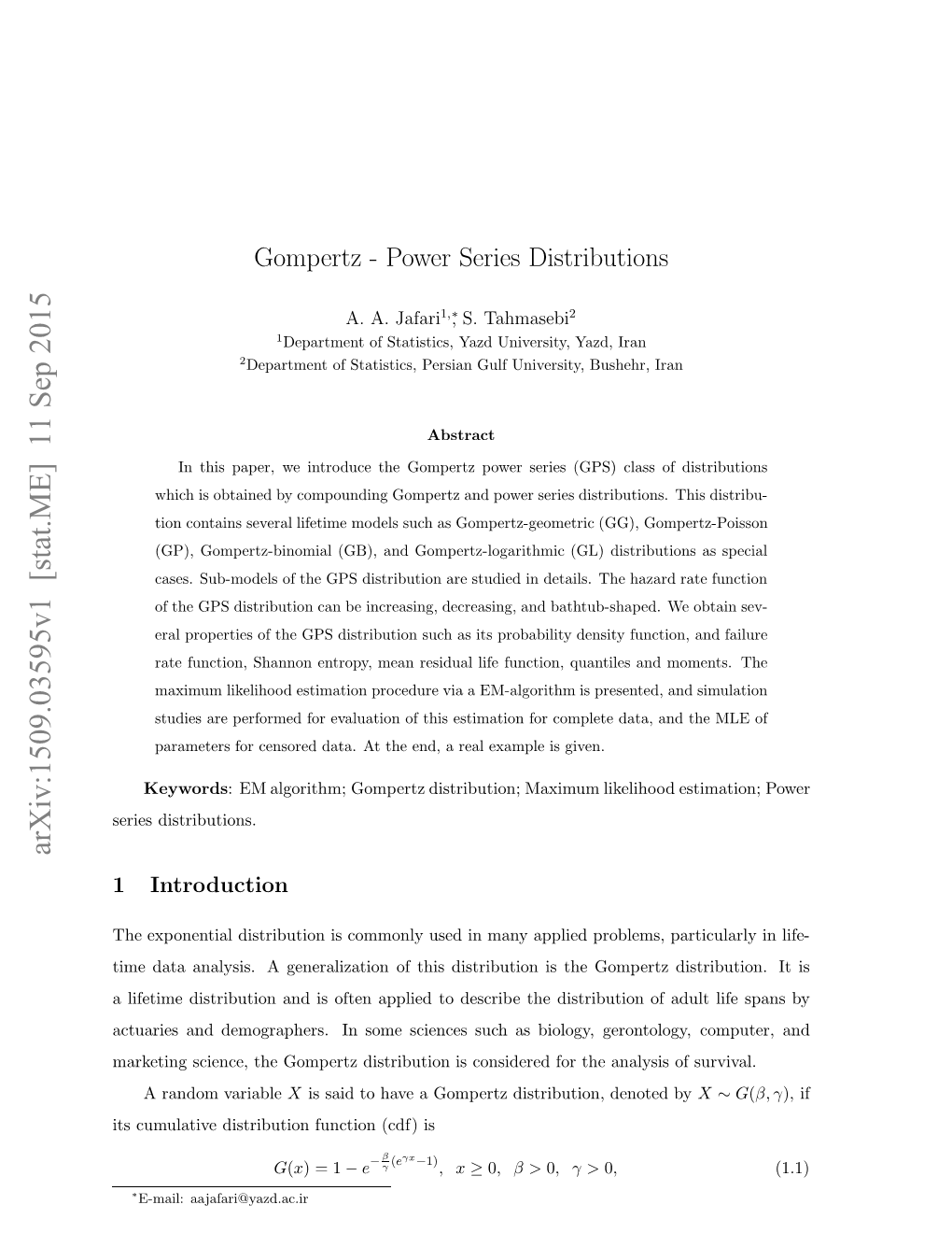 Gompertz-Power Series Distributions