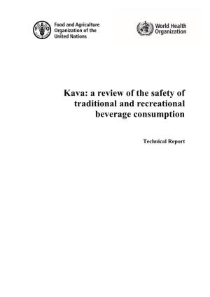 Kava: a Review of the Safety of Traditional and Recreational Beverage Consumption