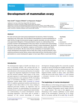 Development of Mammalian Ovary