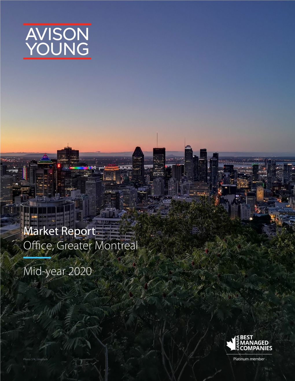 Market Report Office, Greater Montreal Mid-Year 2020