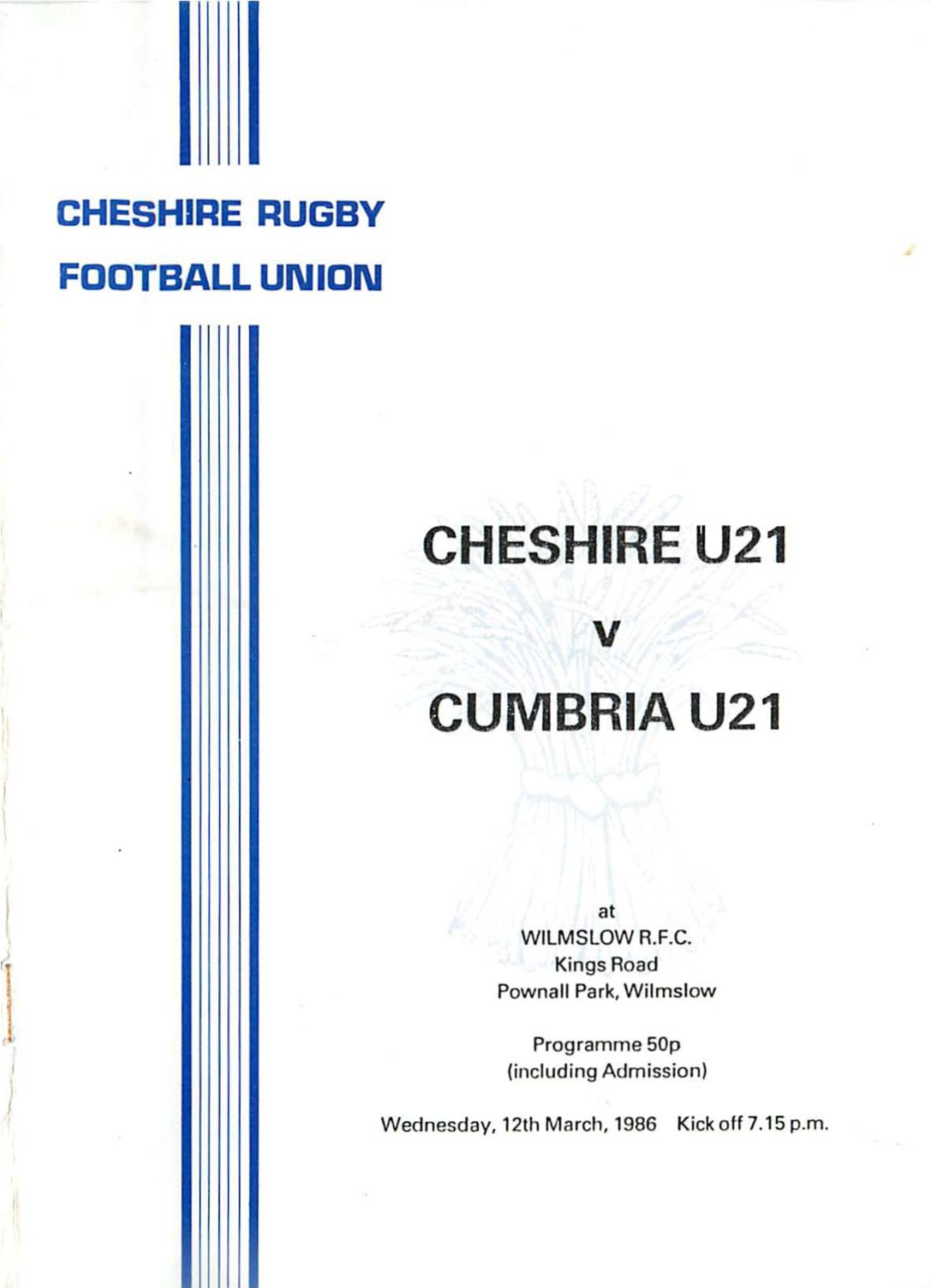 Cheshire U21 Cumbria