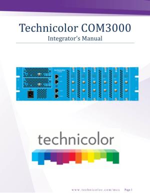 COM3000 Integrator's Manual