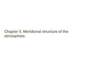 Chapter 5. Meridional Structure of the Atmosphere 1