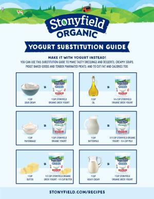 Yogurt Substitution Guide