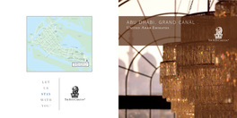 The Ritz Carlton Abu Dhabi, Grand Canal Rack Brochure