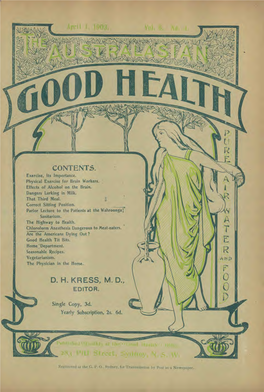 Australasian Good Health for 1903