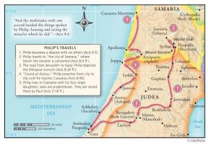 Eunuch on the Road to Gaza Before Continuing on from Azotus to Caesarea
