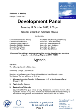 (Public Pack)Agenda Document for Development Panel, 17/10/2017 13