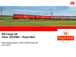 DB Cargo UK Class 325 EMU – Royal Mail