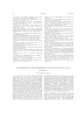 Contributions to the Pleistocene Geology of the Nile Valley