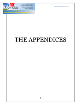 The Appendices