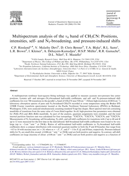 Multispectrum Analysis of the V4 Band of CH3CN: Positions, Intensities, Self- and N2-Broadening, and Pressure-Induced Shifts