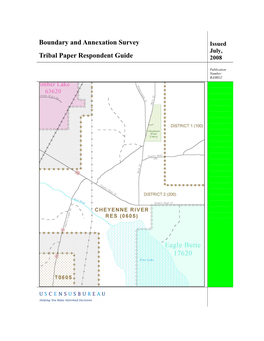 Boundary and Annexation Survey Tribal Paper Respondent Guide