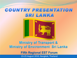 Sri Lanka at This 5Th Regional EST Forum in Bangkok Thailand 2010