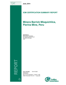 Summary Audit Report 2014