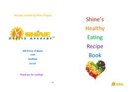 Shine Health Academy Recipe Booklet