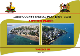 Lamu County Spatial Plan 2016-2026