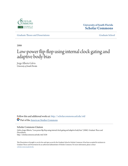 Low-Power Flip-Flop Using Internal Clock Gating and Adaptive Body Bias" (2006)
