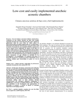 Low-Cost and Easily Implemented Anechoic Acoustic Chambers