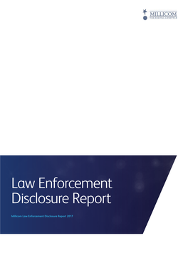 Law Enforcement Disclosure Report