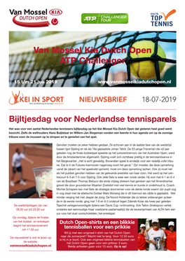 Van Mossel Kia Dutch Open ATP Challenger