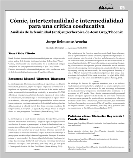 Cómic, Intertextualidad E Intermedialidad. Para Una Crítica Coeducativa 177