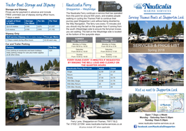 Trailer Boat Storage and Slipway Nauticalia Ferry