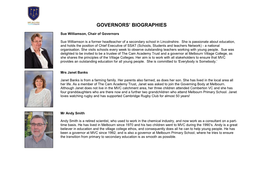 Governors' Biographies